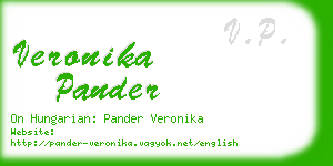 veronika pander business card
